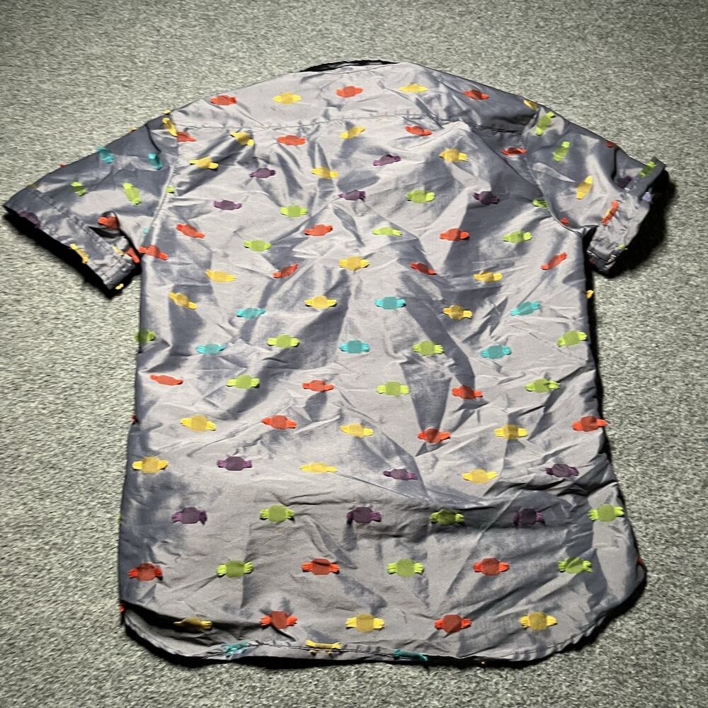 Vintage Seaplane Shirt Mens Small Short Sleeve USA Button Up Wacky Fun Retro 90s - Picture 9 of 10